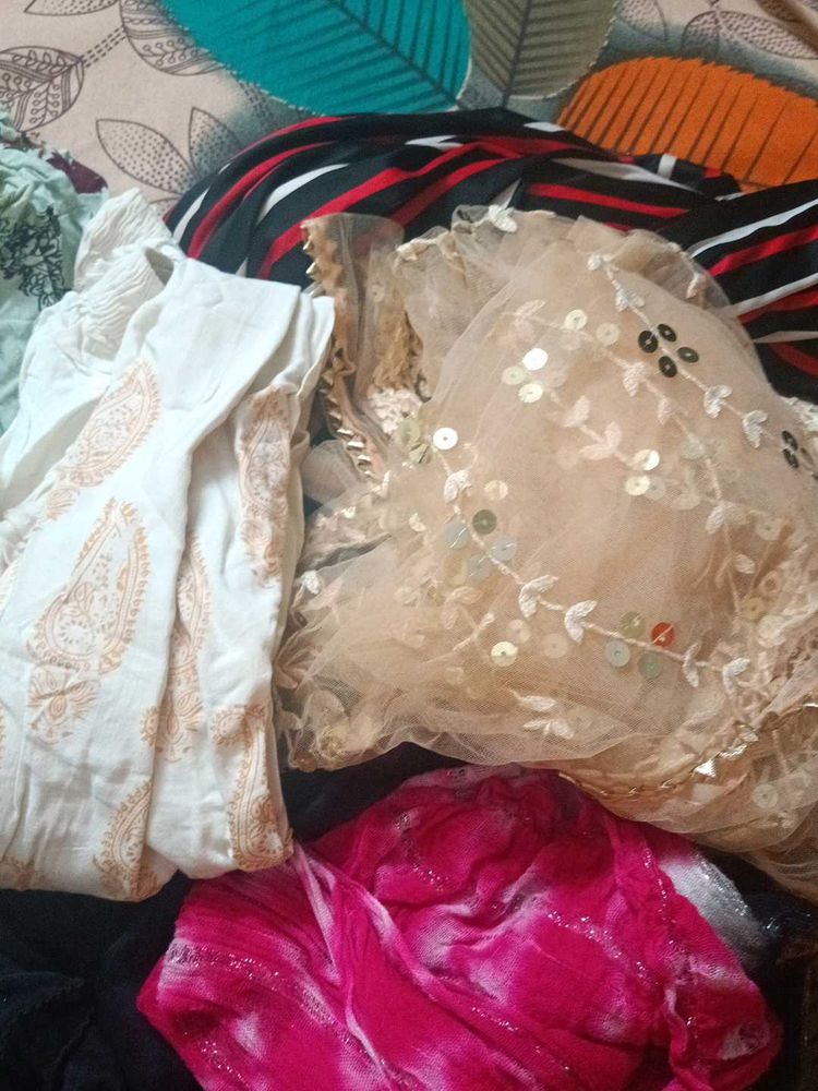 Tops, tunic, duppata, plazzo,shirt, etc