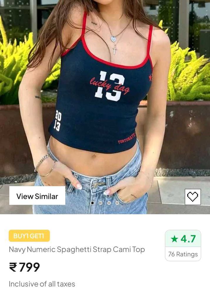 Lucky 13 "Fortunate" Camisole Top
