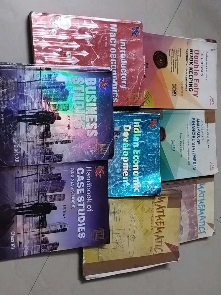 Class 12 Commerce  Textbook Set