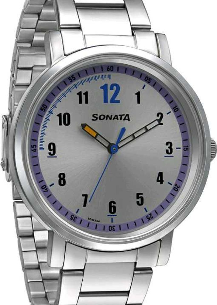 Sonata Stainless Steel Watch
