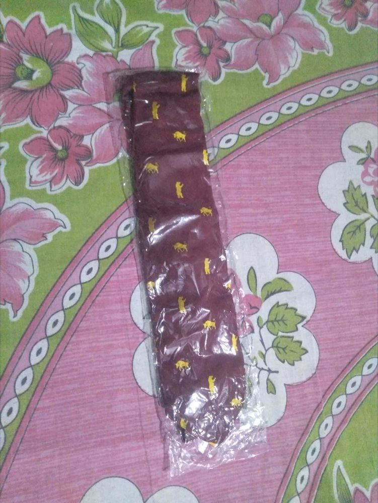 Burgundy Patterned Tie