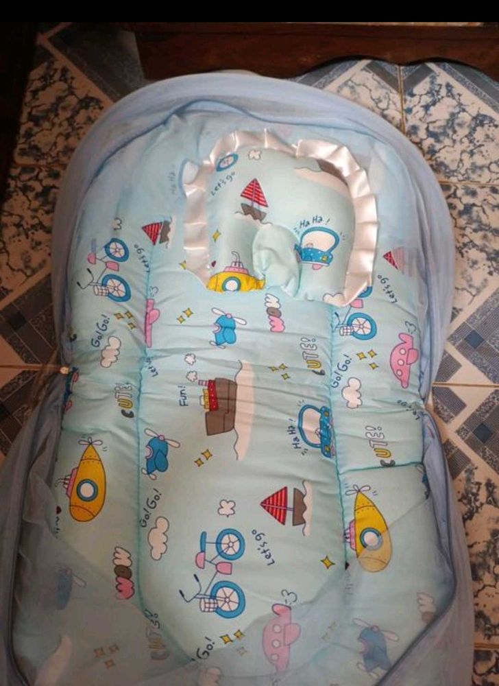 baby bedding set with mosquito net