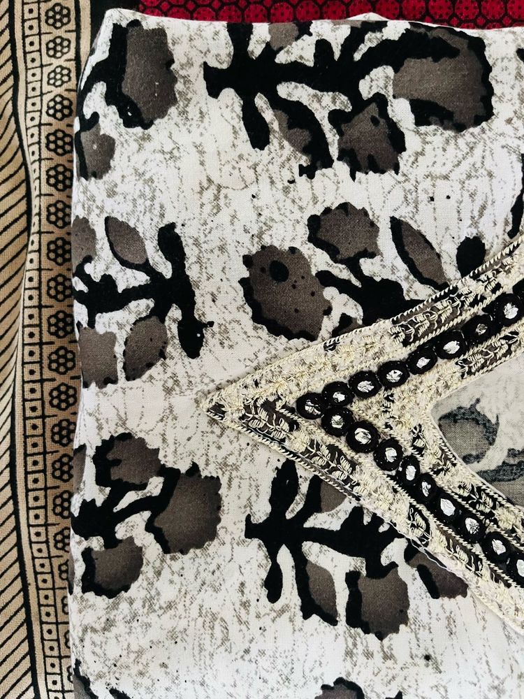 Elegant Printed Cotton Kurta