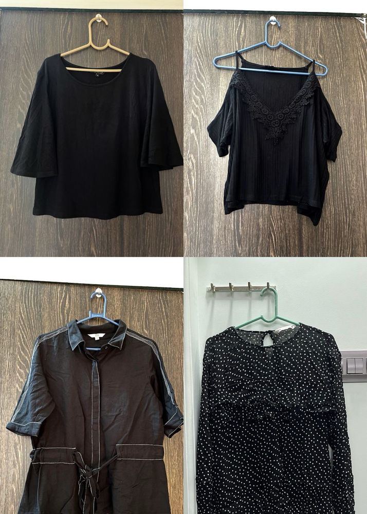 Combo of All black tops