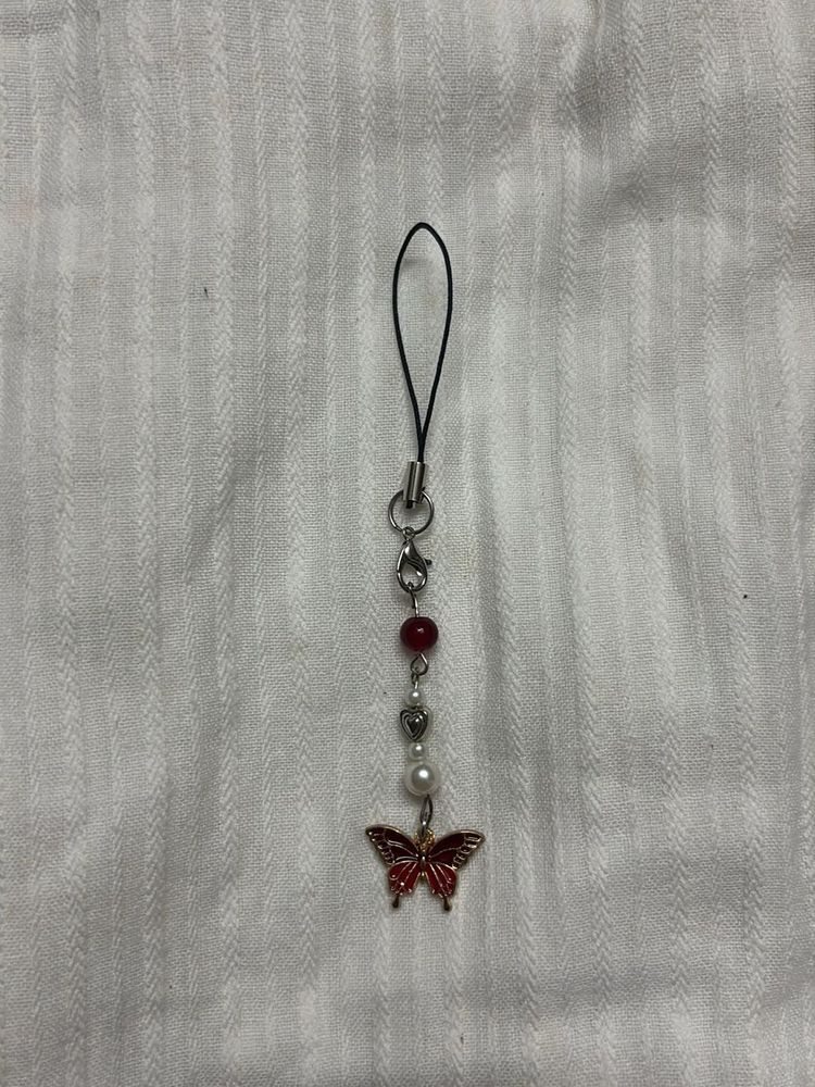 Cute Butterfly Charm Phone Char