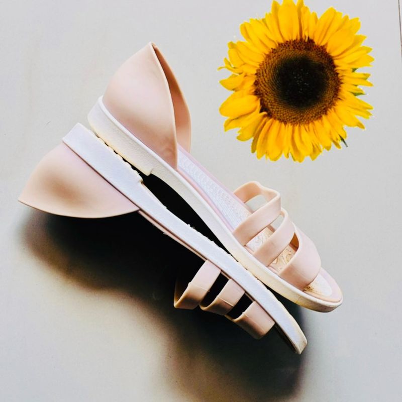 ☔️ Rainy wear - Chic Nude Jelly Sandals