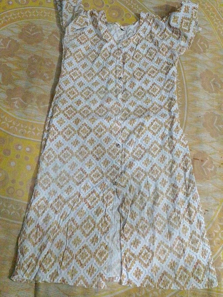 Boho Geometric Print Kurta