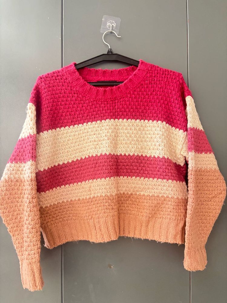 Cozy Striped Knit Sweater