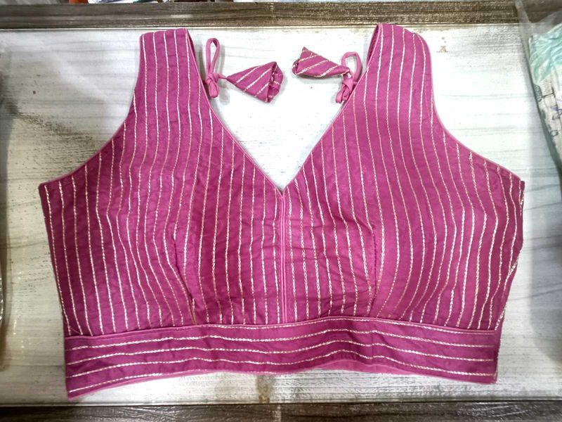 Striped Saree Blouse