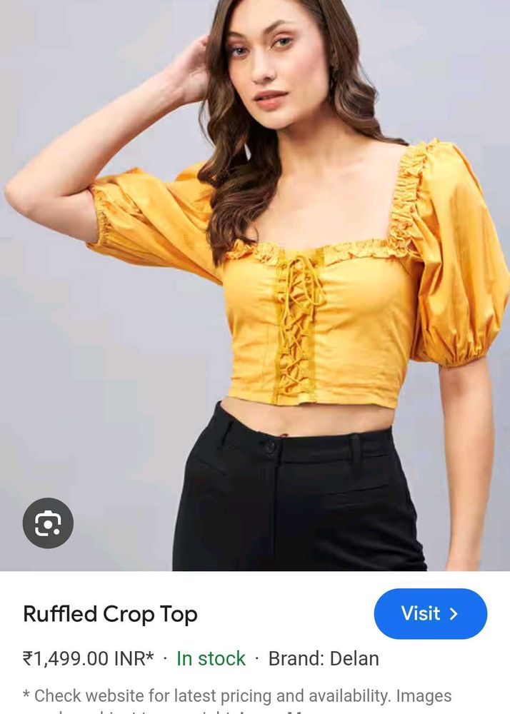 Ruffled Crop Top
