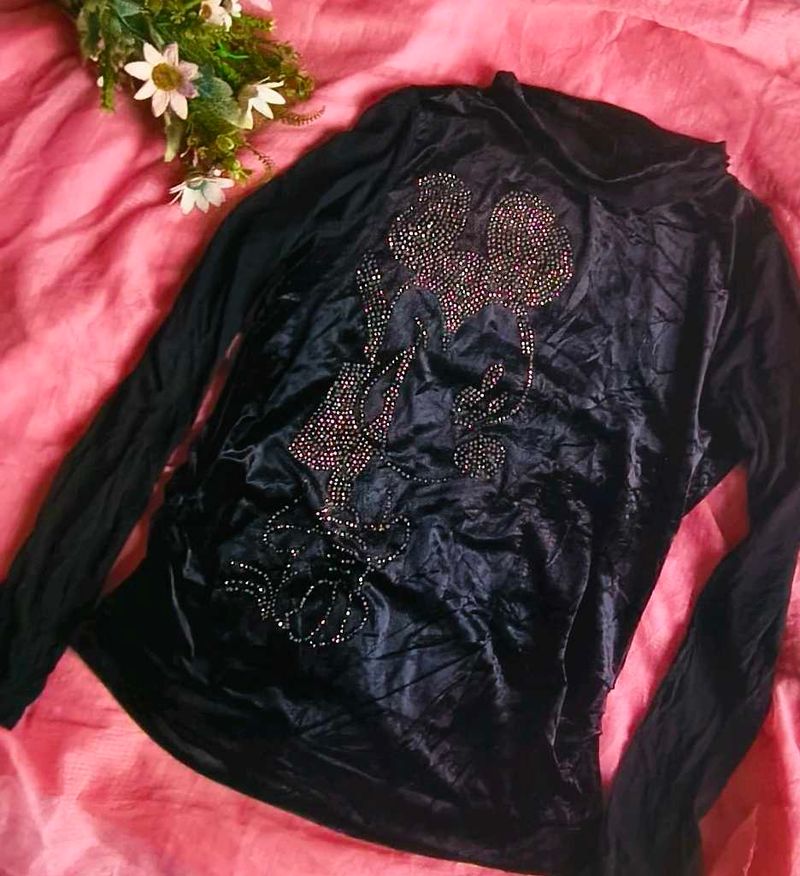 Sparkling Mickey Mouse Long Sleeve Top