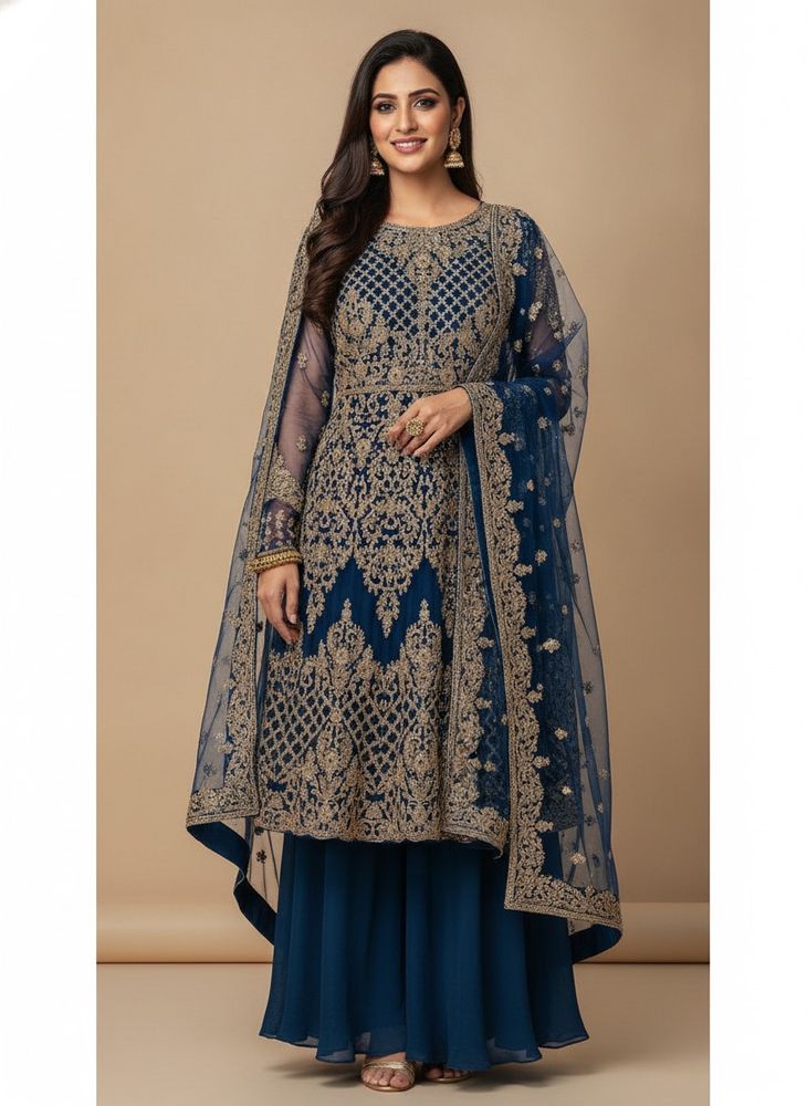 Latest woman Lehnga with Sharara set (Free size up