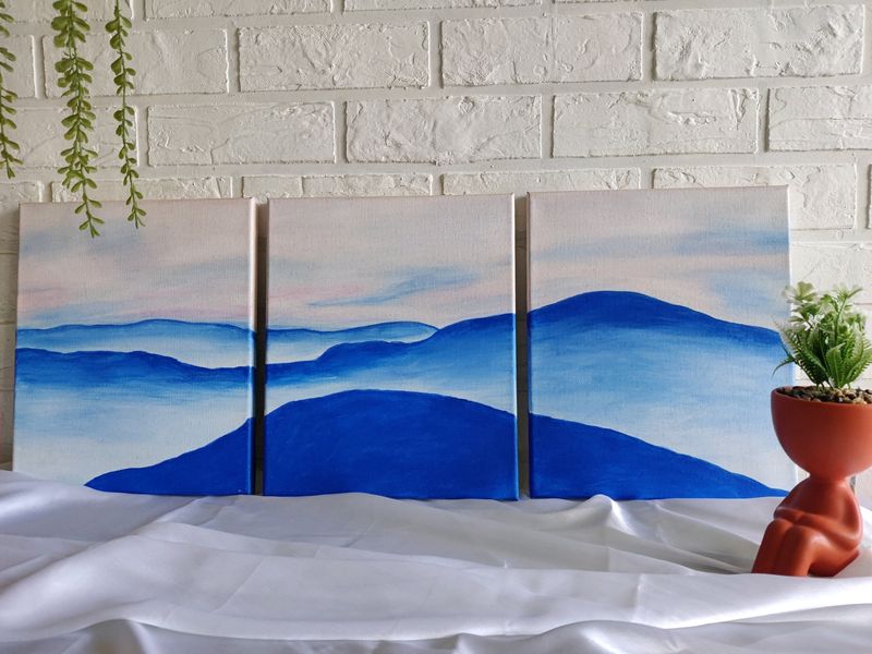 Misty Mountains Painting