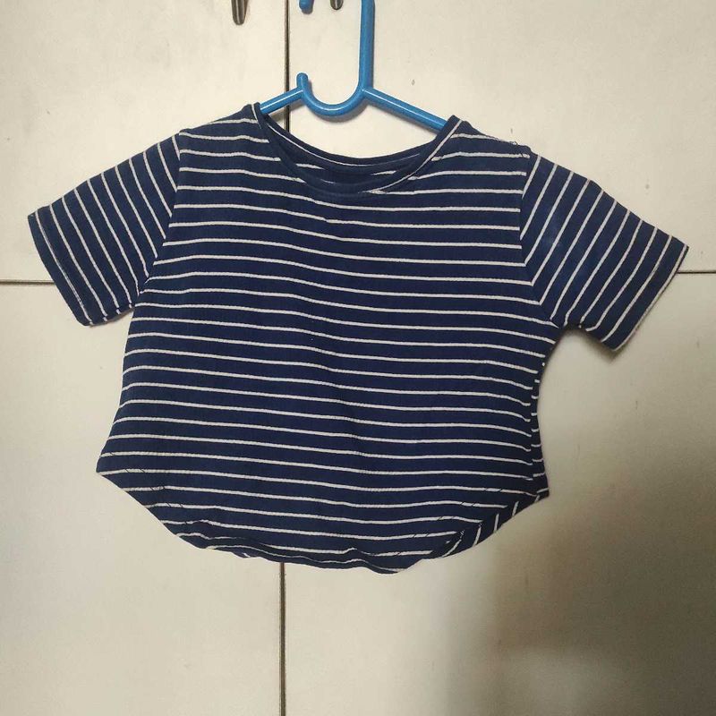 Striped Blue Top For Women