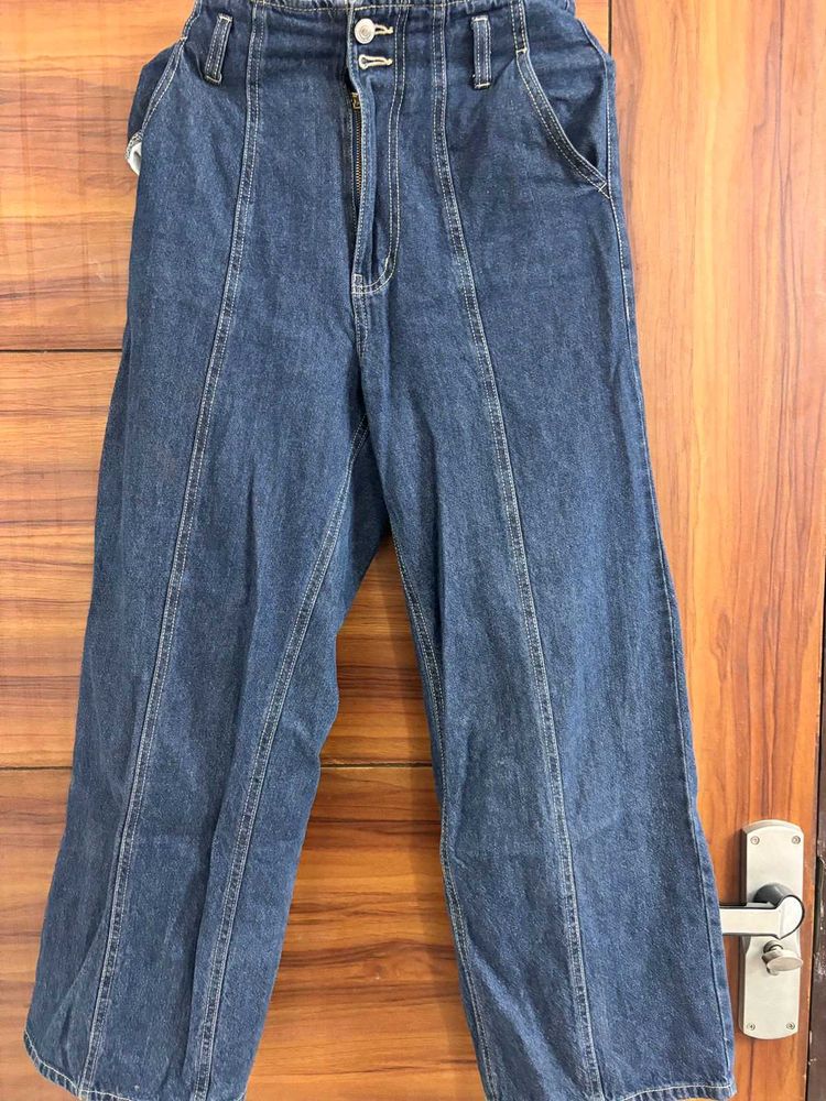 Wide Leg Denim Jeans
