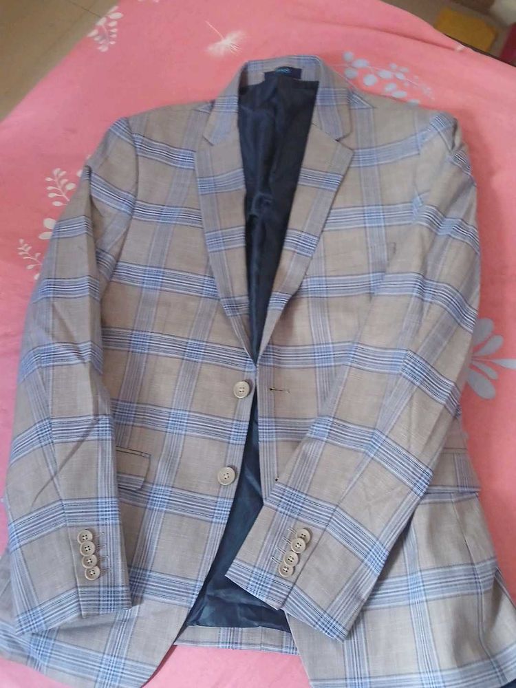 Men's Checked Blazer