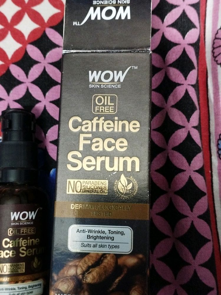 Wow Caffeine Face Serum. 25% Use . 85% Left . Good Product Tested By Doctors