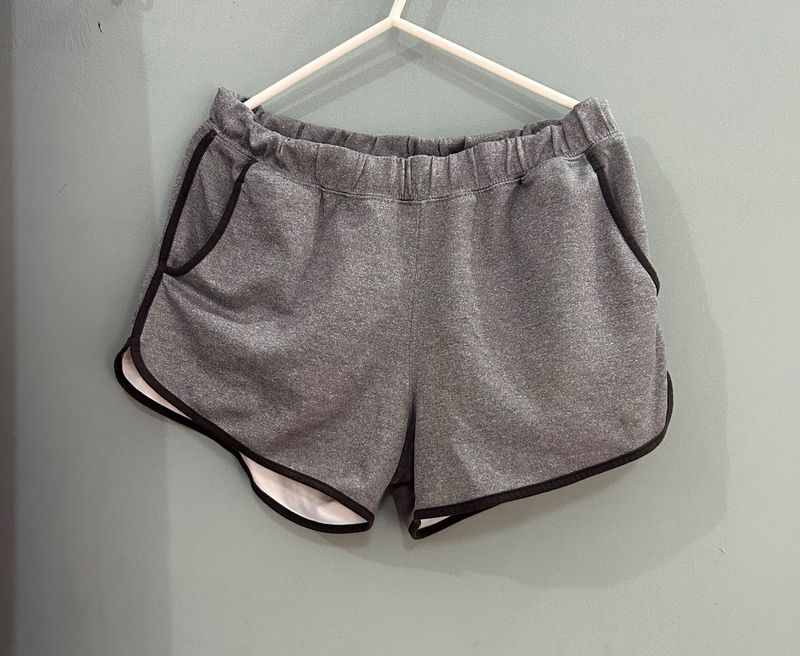 Grey Shorts with Black Trim