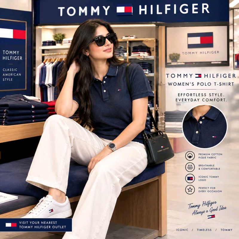 🇳🇿💫🎀Tommy Hilfiger Women's Polo T-Shirt
