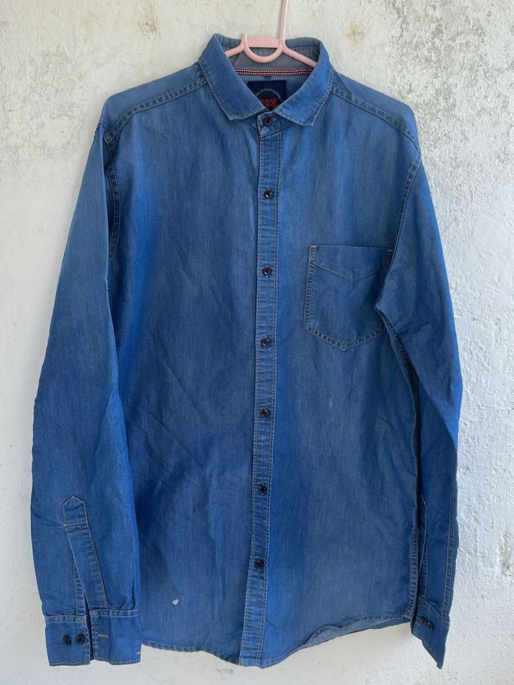 Classic Blue Denim Shirt