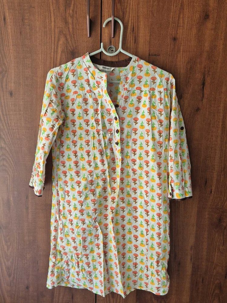 Floral Print Tunic Top