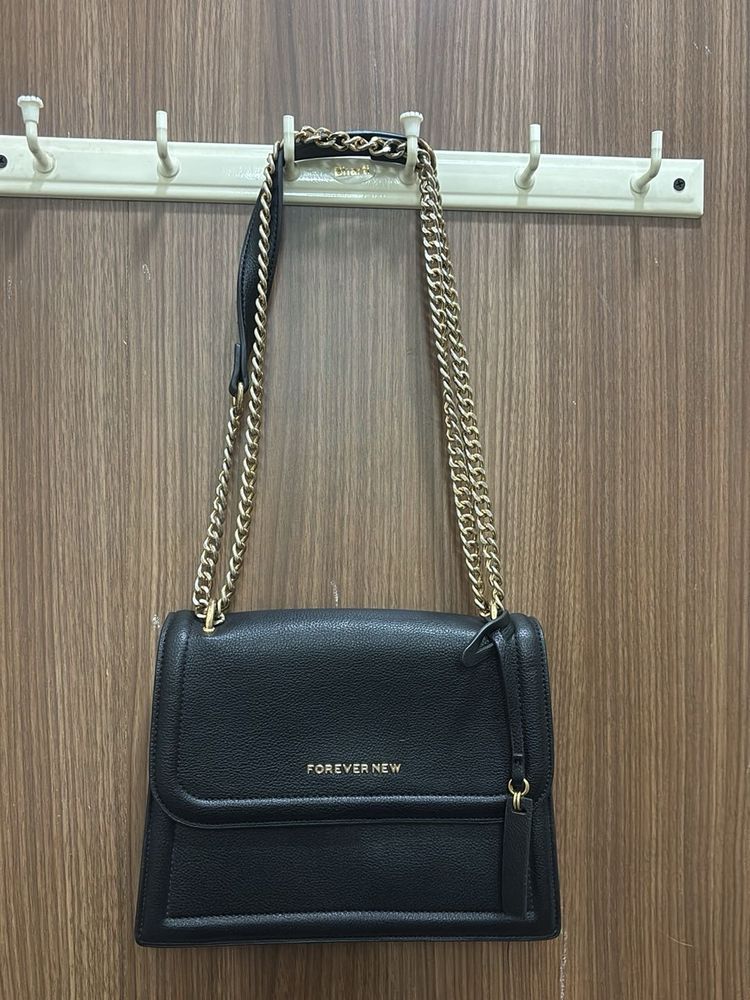 Chic Black Forever New Chain Bag