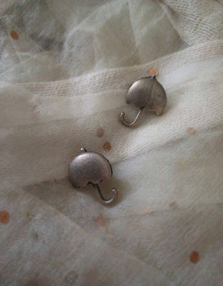 Brass Umbrella Stud Earrings