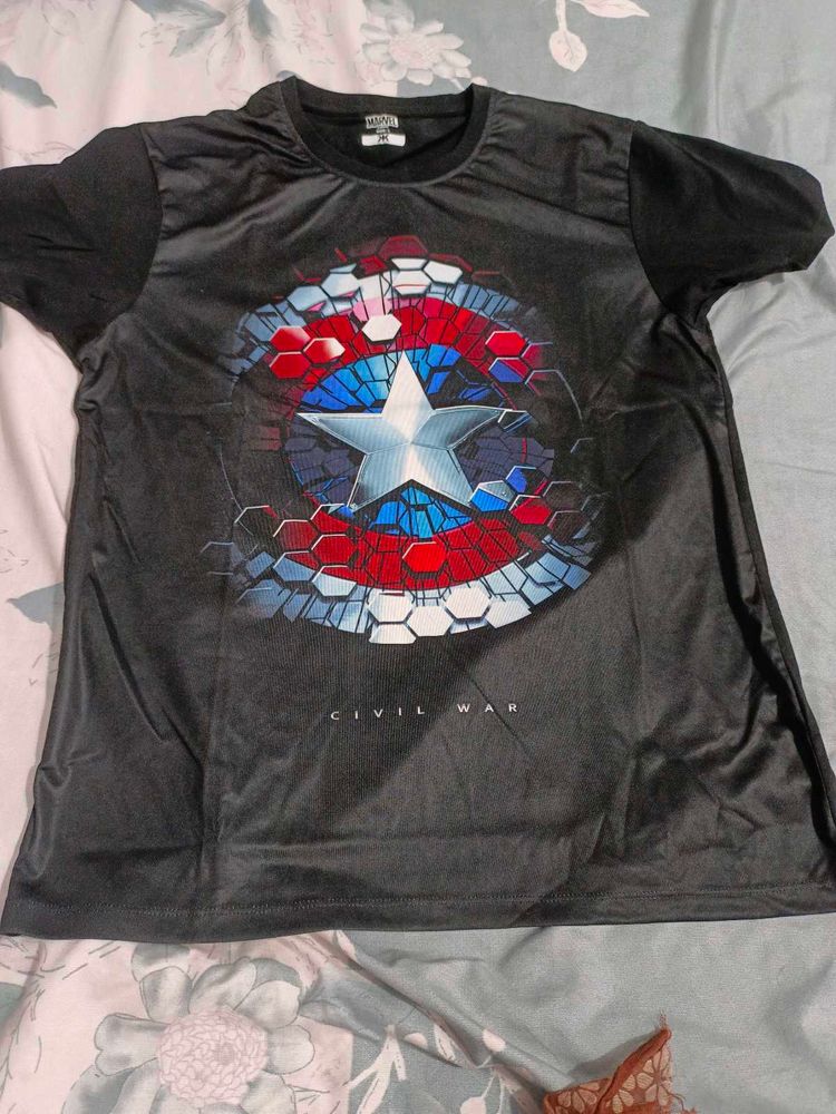 Marvel Civil War Captain America T-Shirt
