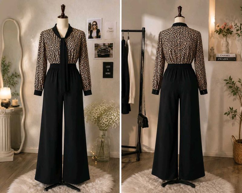 Leopard Print Jumpsuit