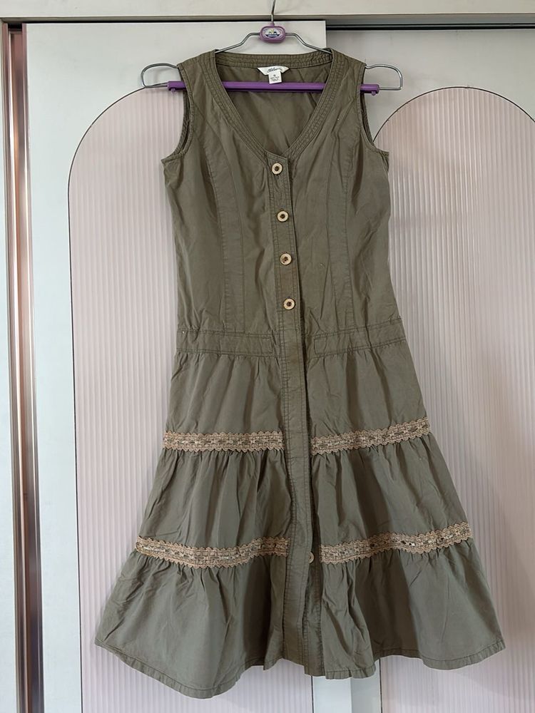 Olive Green Sundress