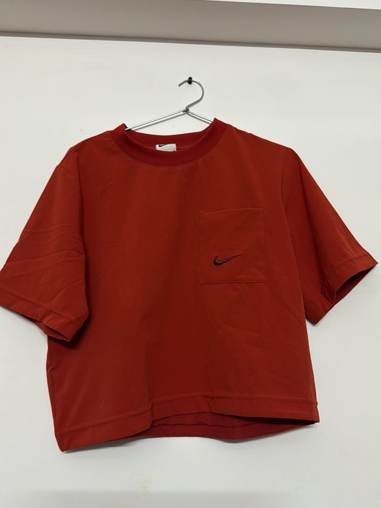 Nike Orange Cropped T-Shirt