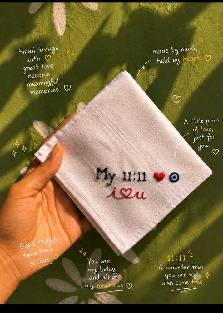 Handmade Embroidered Handkerchief
