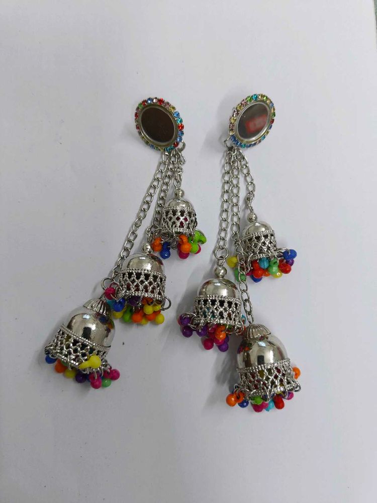 Boho Multicolor Dangle Earrings