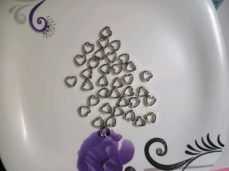 Hollow Heart Charms (pack of 36)
