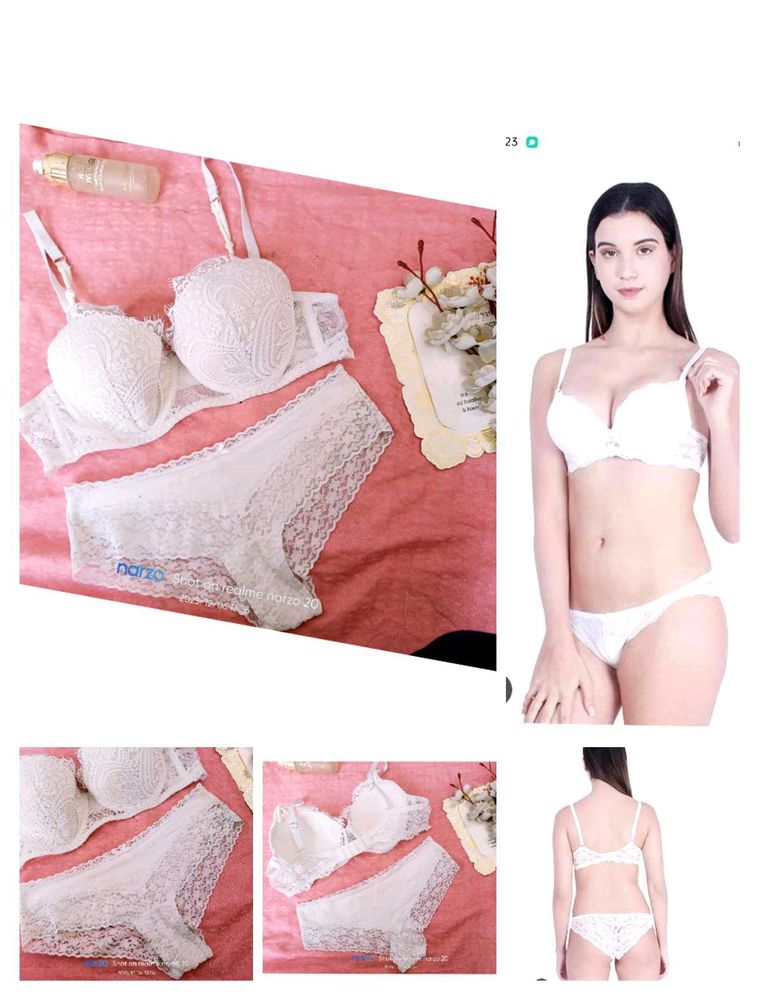 White Lace Bra &amp; Panty Set