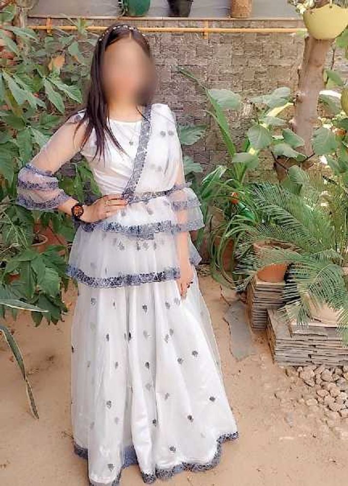 Elegant White Lehenga Choli