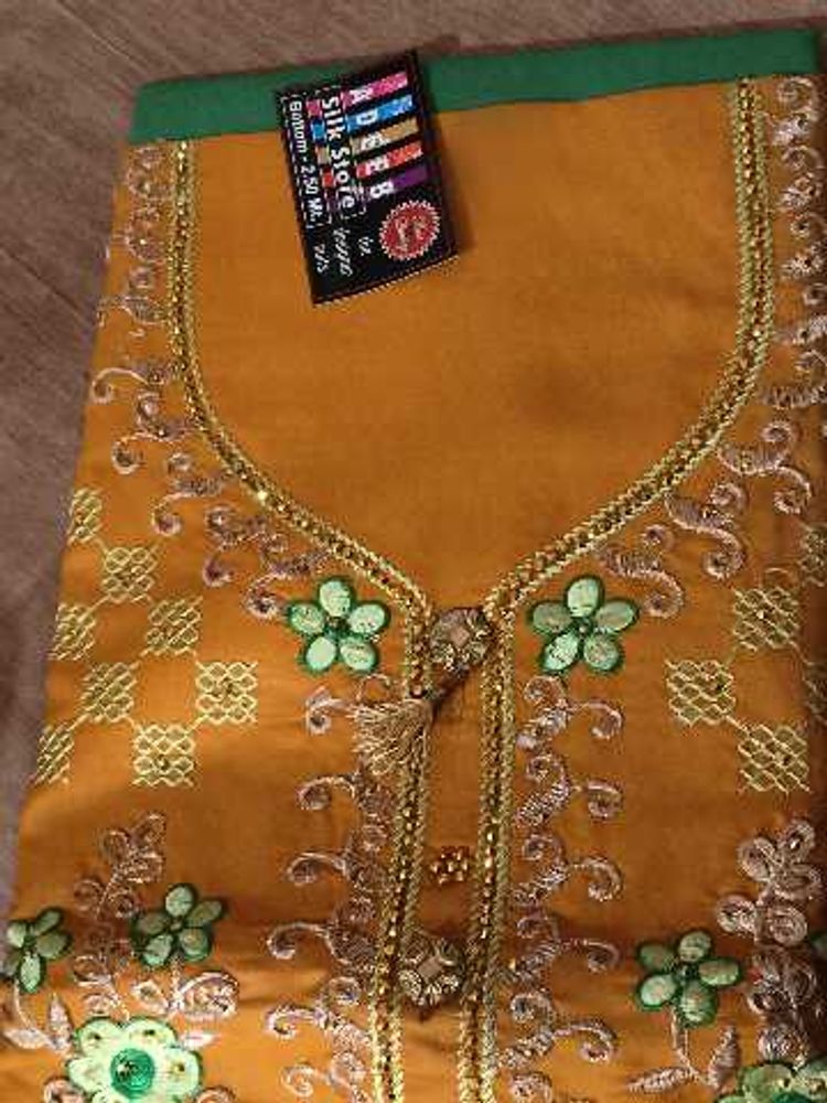 New suit material with chiffon dupatta