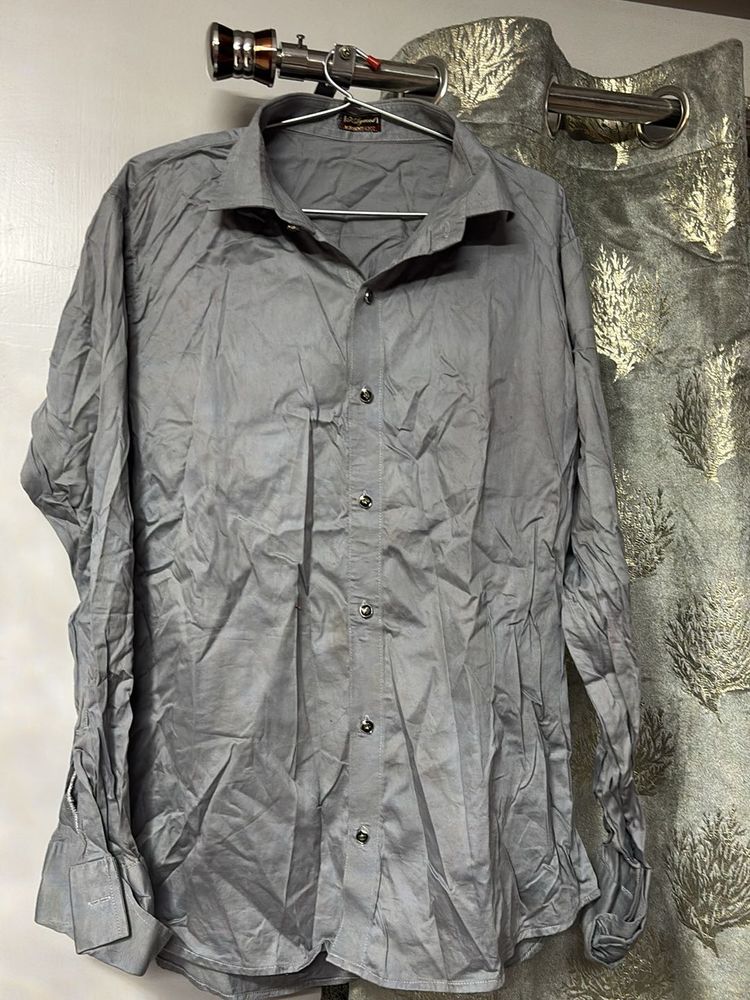 Classic Grey Dress Shirt