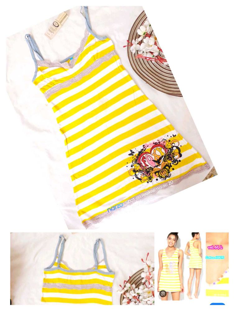 Striped Slip Dress