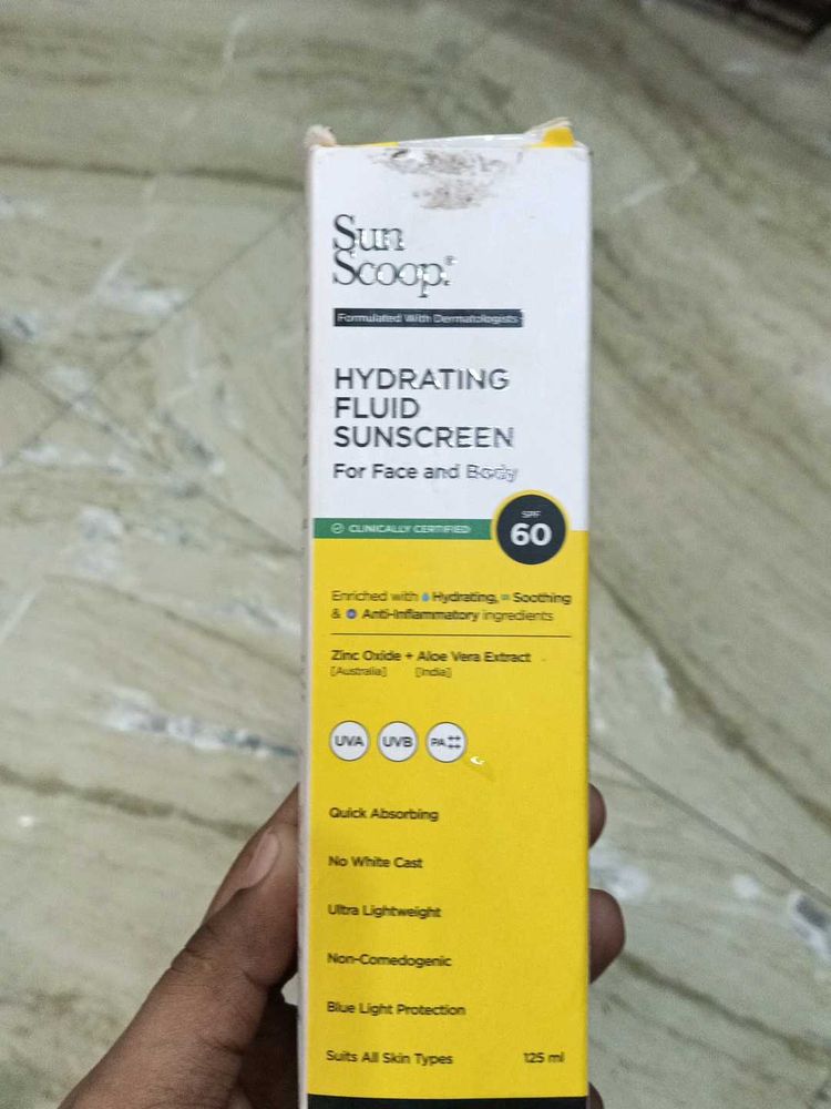 Sun Scoop Hydrating Fluid Sunscreen SPF 60