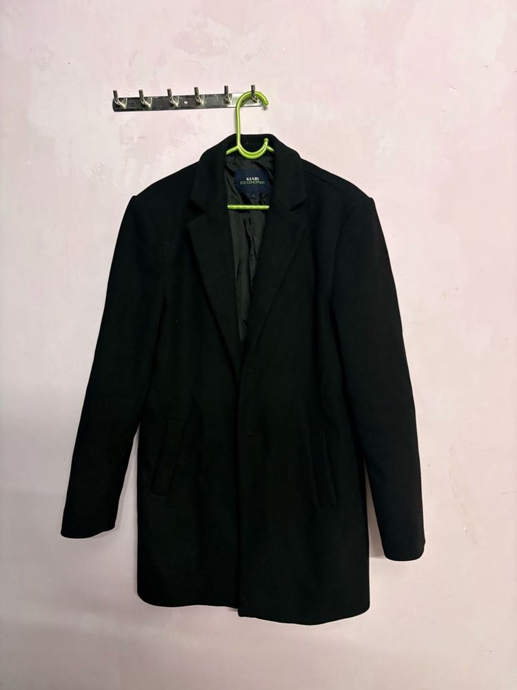 Classic Black Wool Coat