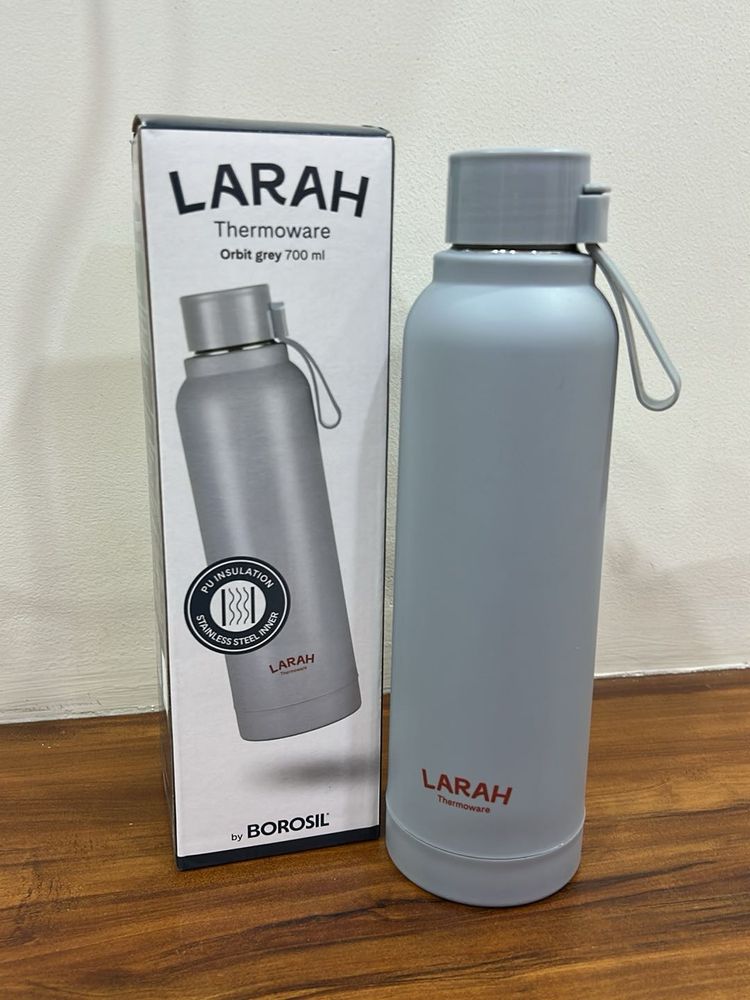 New- Larah Thermoware Orbit Grey Water Bottle🍾
