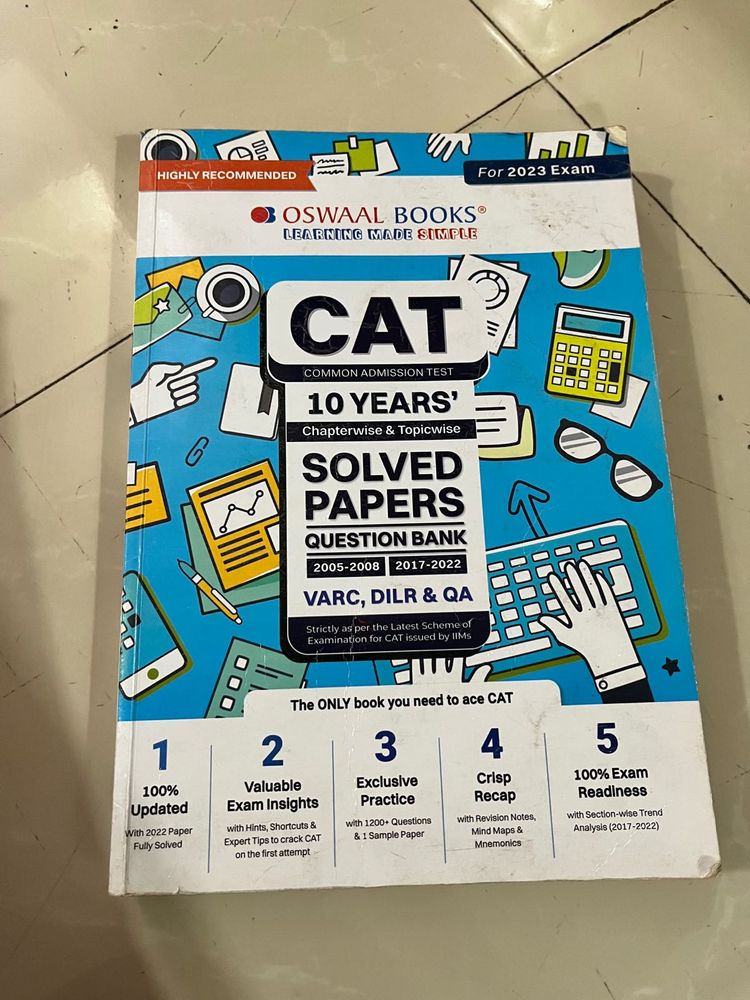Oswaal Books CAT Solved Papers