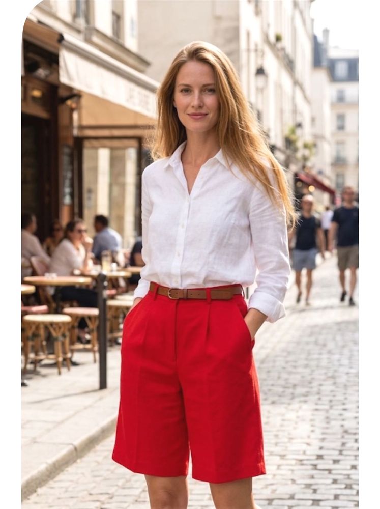 Stylish Red culottes