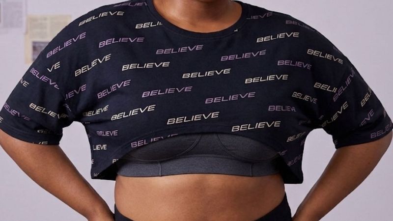 Believe Cropped Graphic T-Shirt