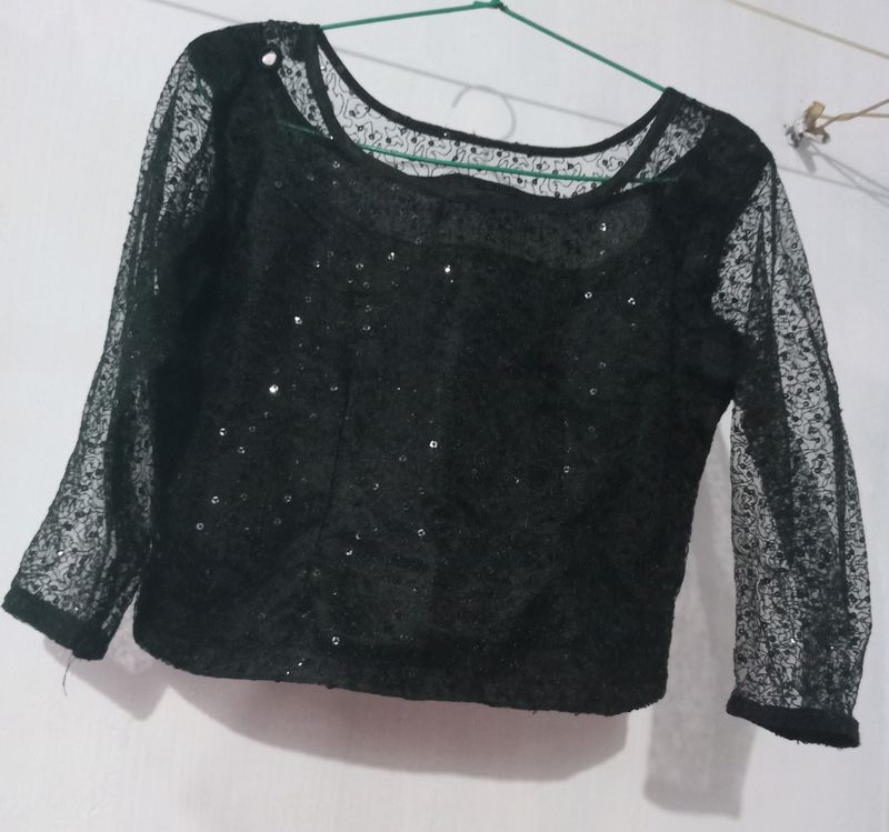 Women Sequin Top And Skirt
