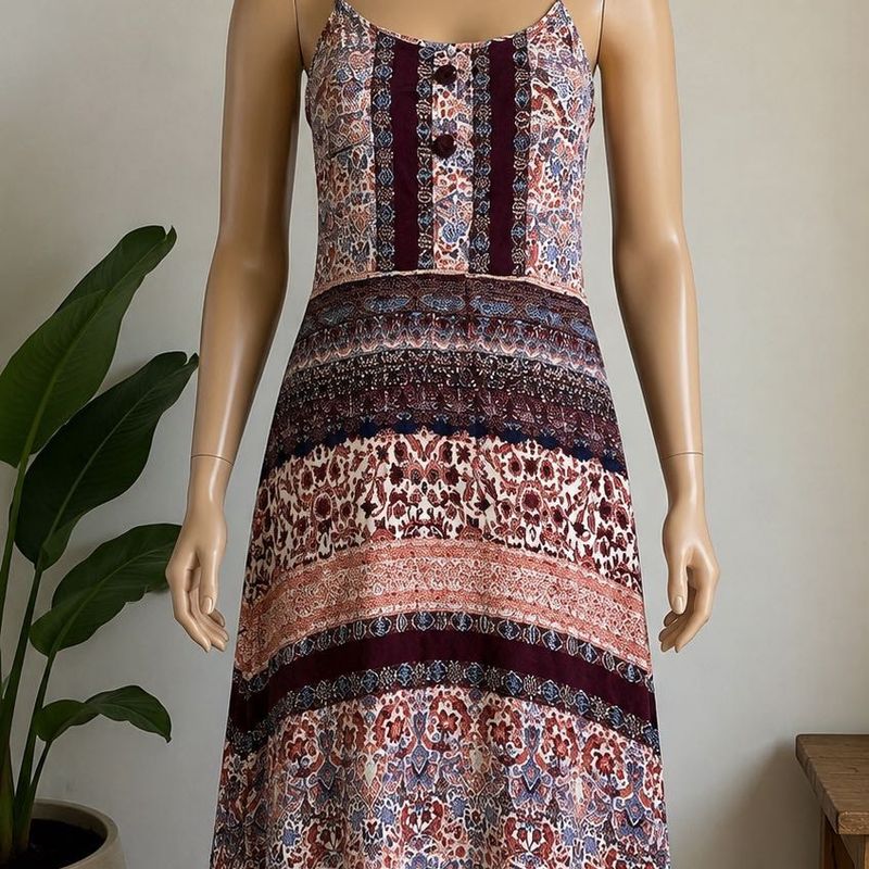 Boho Print Maxi Dress