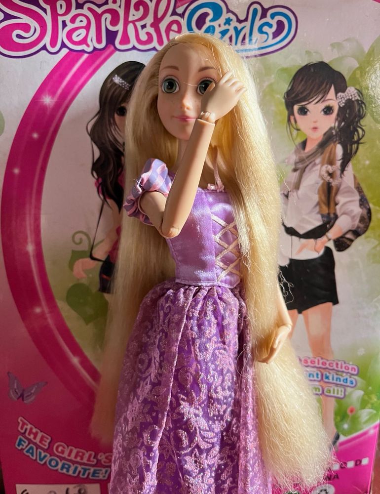 Rapunzel Doll - Purple Dress