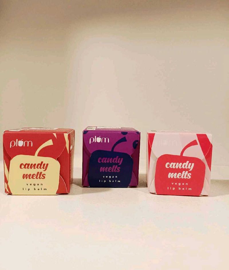 Set of 3 - Plum Lip Balm