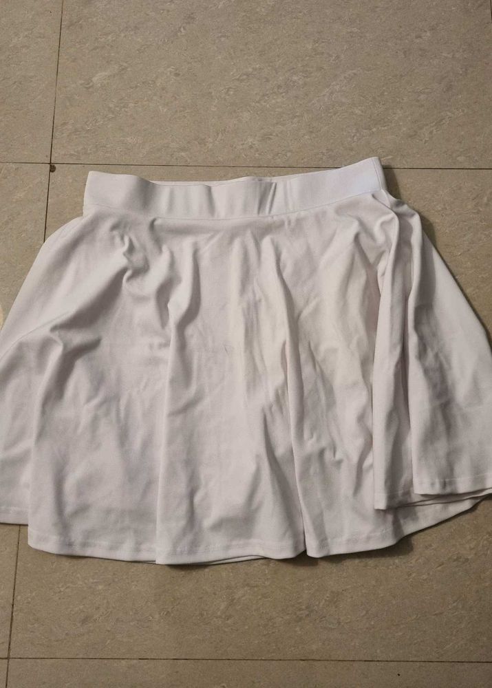 Plain White Skort - Perfect Condition